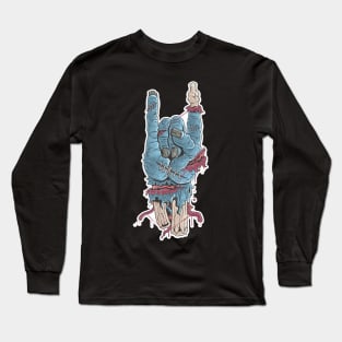 Zombie's hand rock Long Sleeve T-Shirt